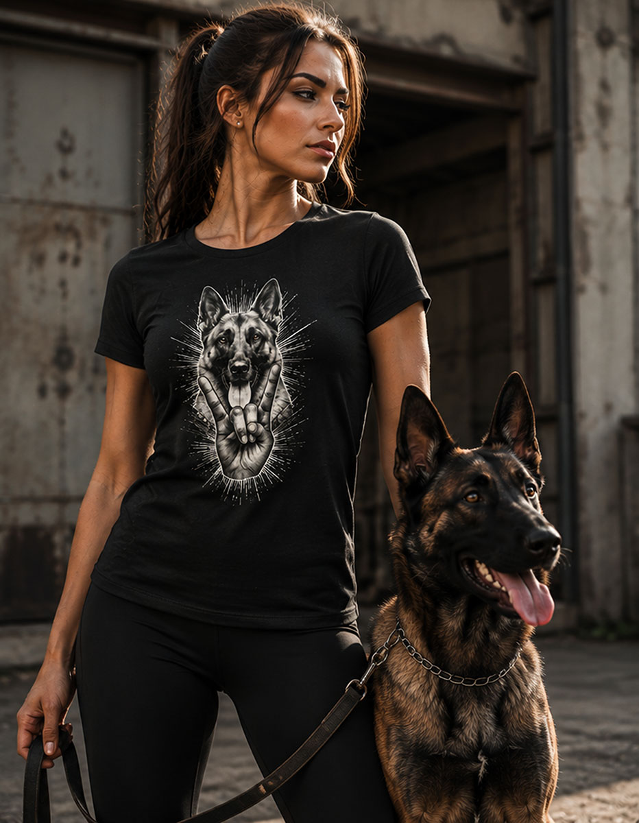 Mechelse Herder T-shirt met Rockteken