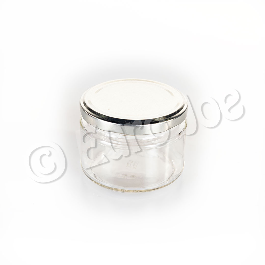 275 ml Twist-off round clear glass jar