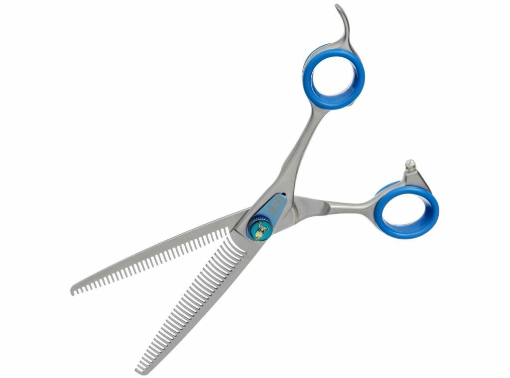 Groom Professional Blue Quartz Double blender Scissors 6,5"