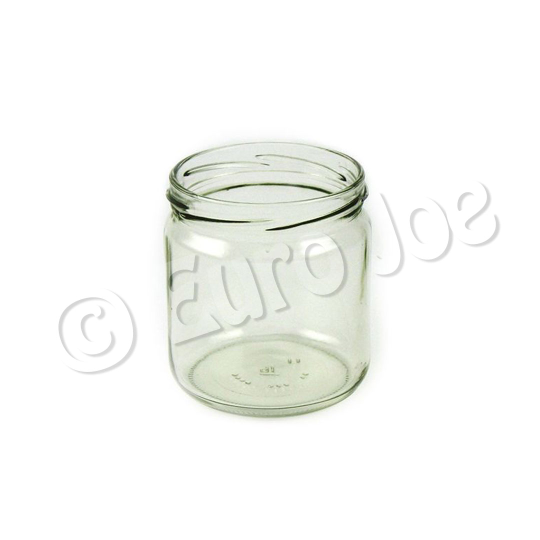 380 ml Twist-off round clear glass jar