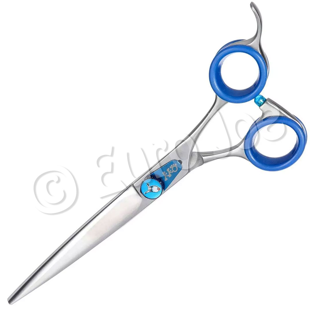 Groom Professional Blue Quartz Straight Scissor 8"