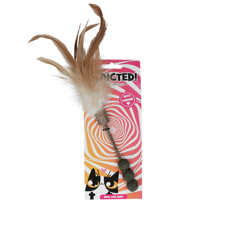 Addicted! Stick with Balls &amp; Feathers