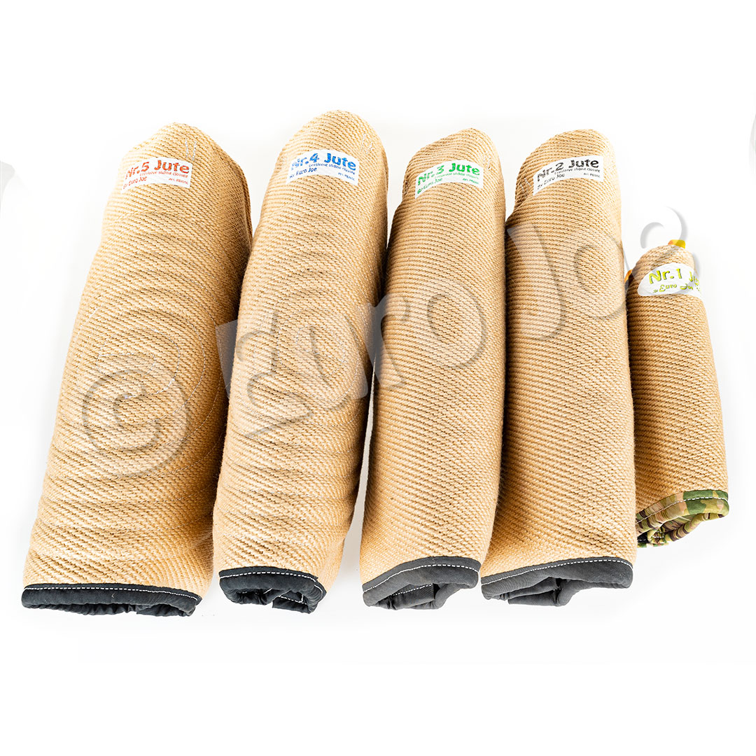 Leg Sleeves in jute with sliding closure