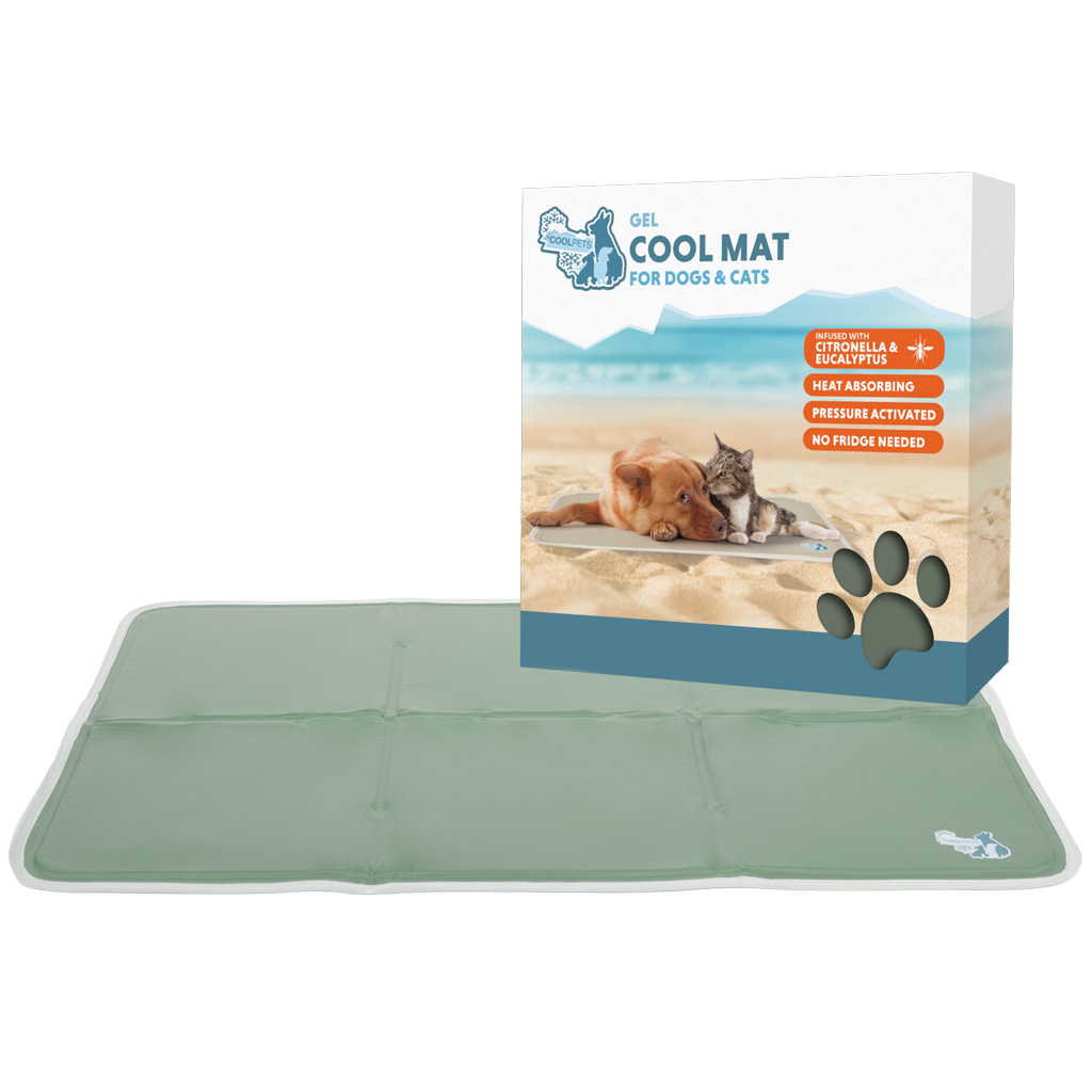 Coolpets Gel Cooling Mat Olive Green
