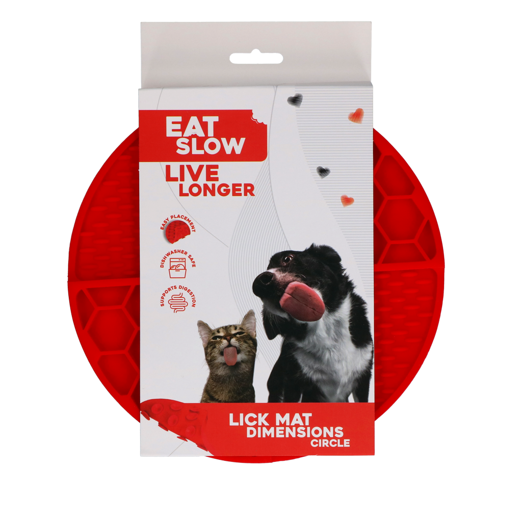 Eat Slow Live Longer Lick Mat Dimensions Circle