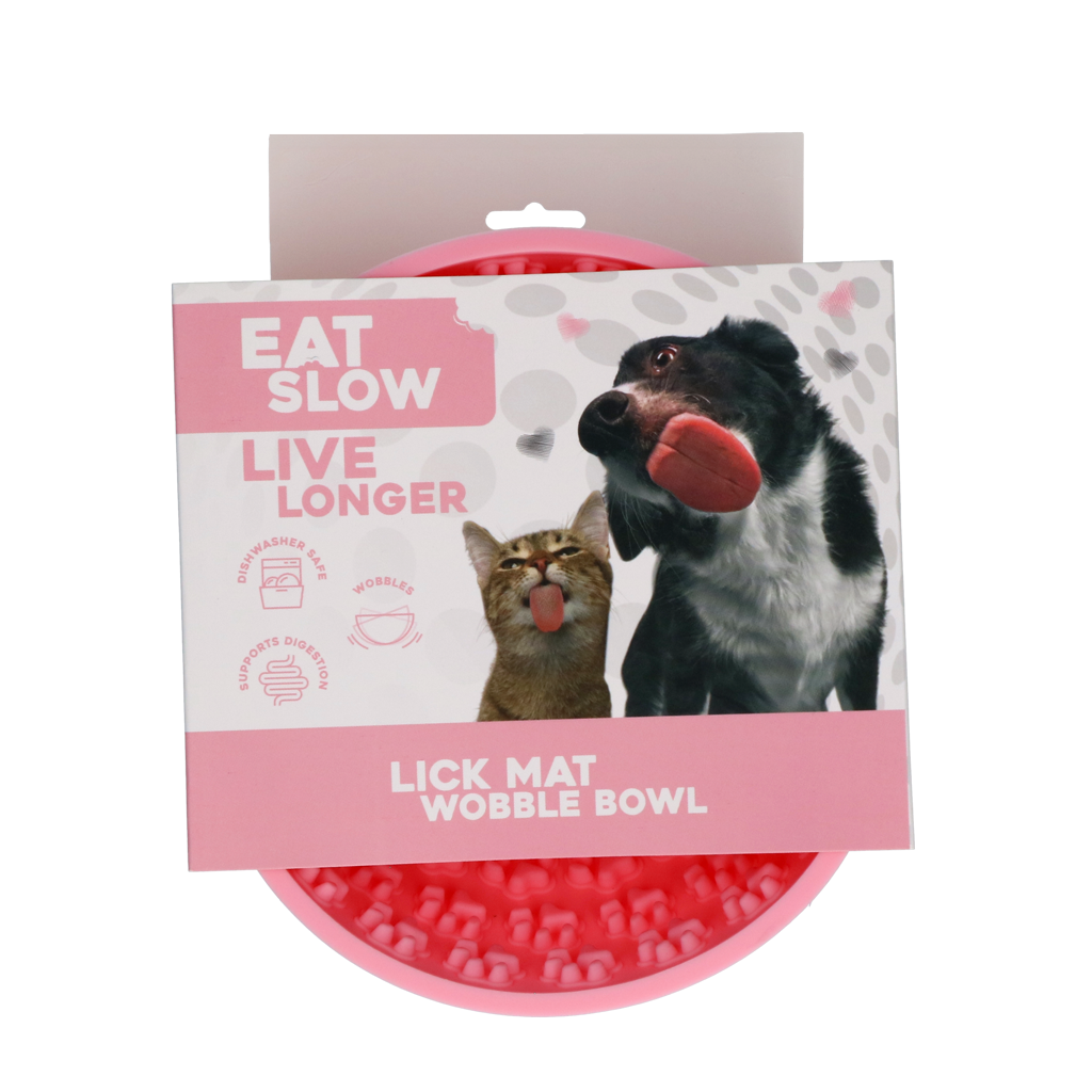 Eat Slow Live Longer Lick Mat Wobble Bowl