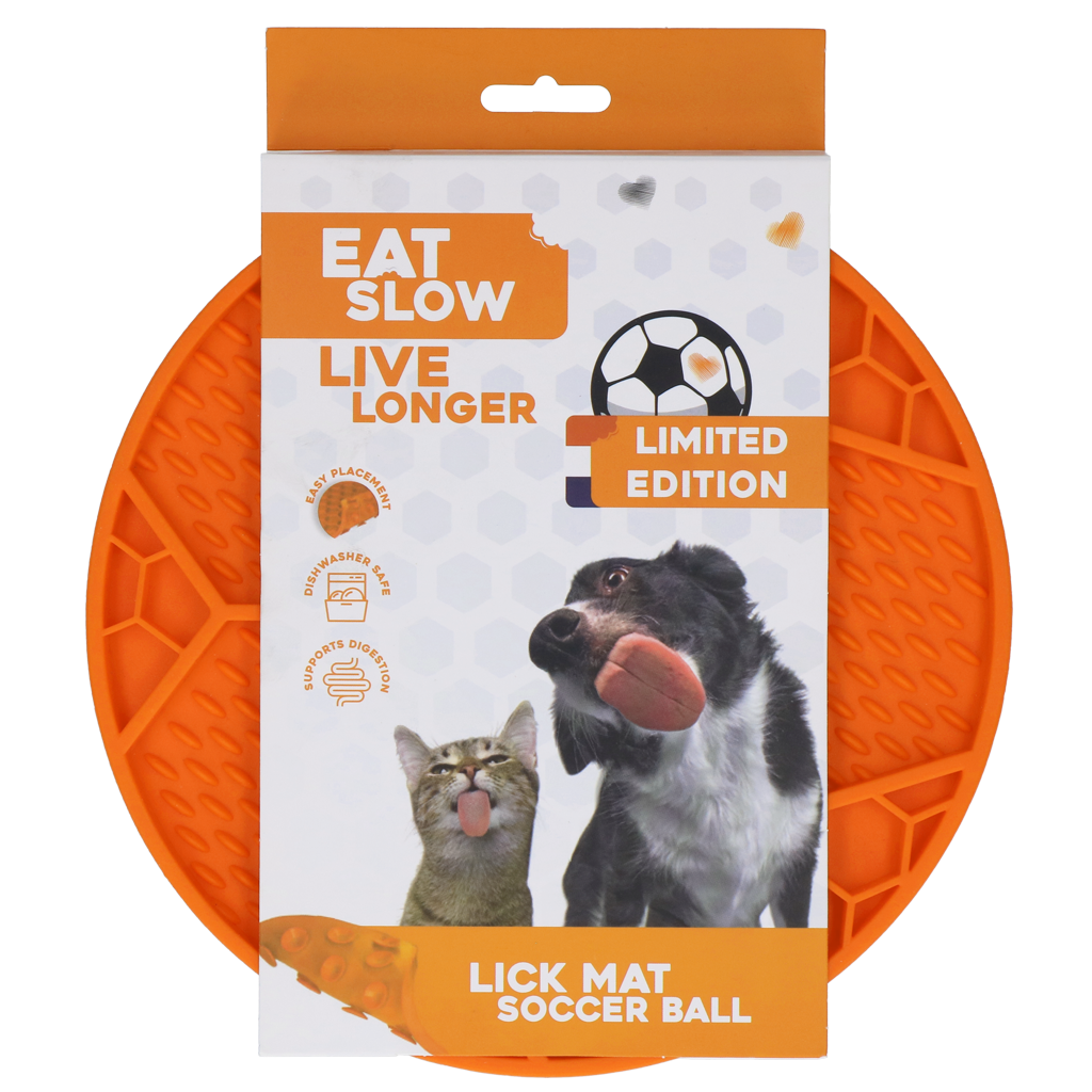 Eat Slow Live Longer Lick Mat Soccer Ball