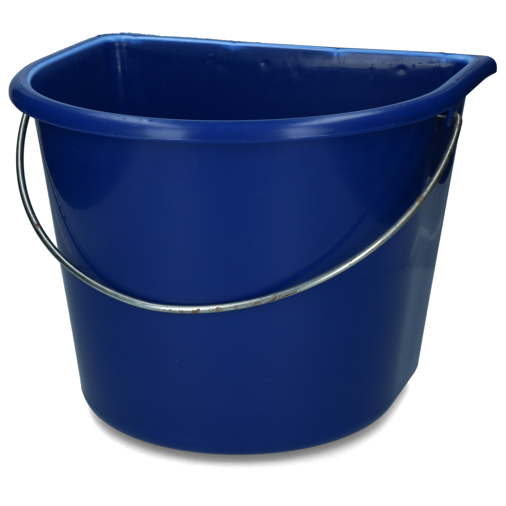 Emmer met vlakke kant 15 l