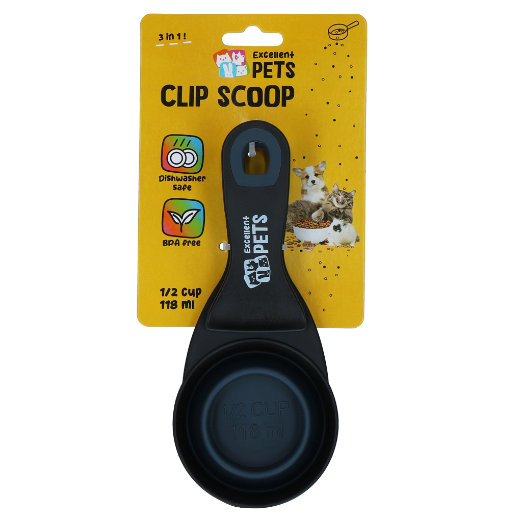 Excellent Pets Feeding Scoop with Locking Clip