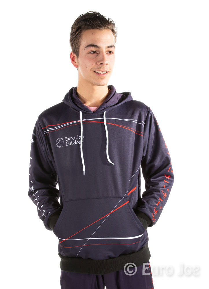 Hoodie 3-colored blue