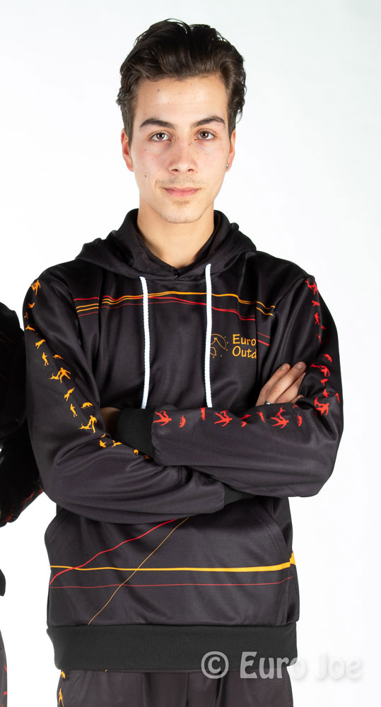 Hoodie 3-colored Black