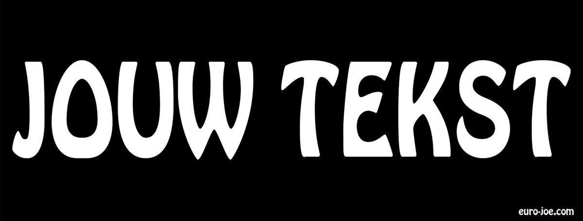 Name label with custom text