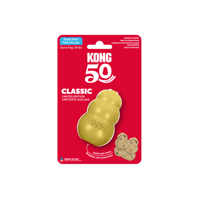 KONG 50th Anniversary KONG Classic Gold