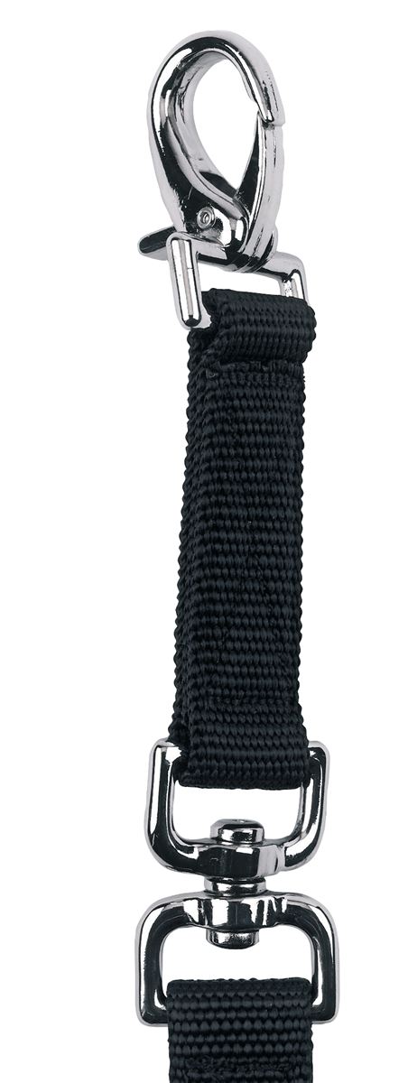 Lunge lux black with snap hook 