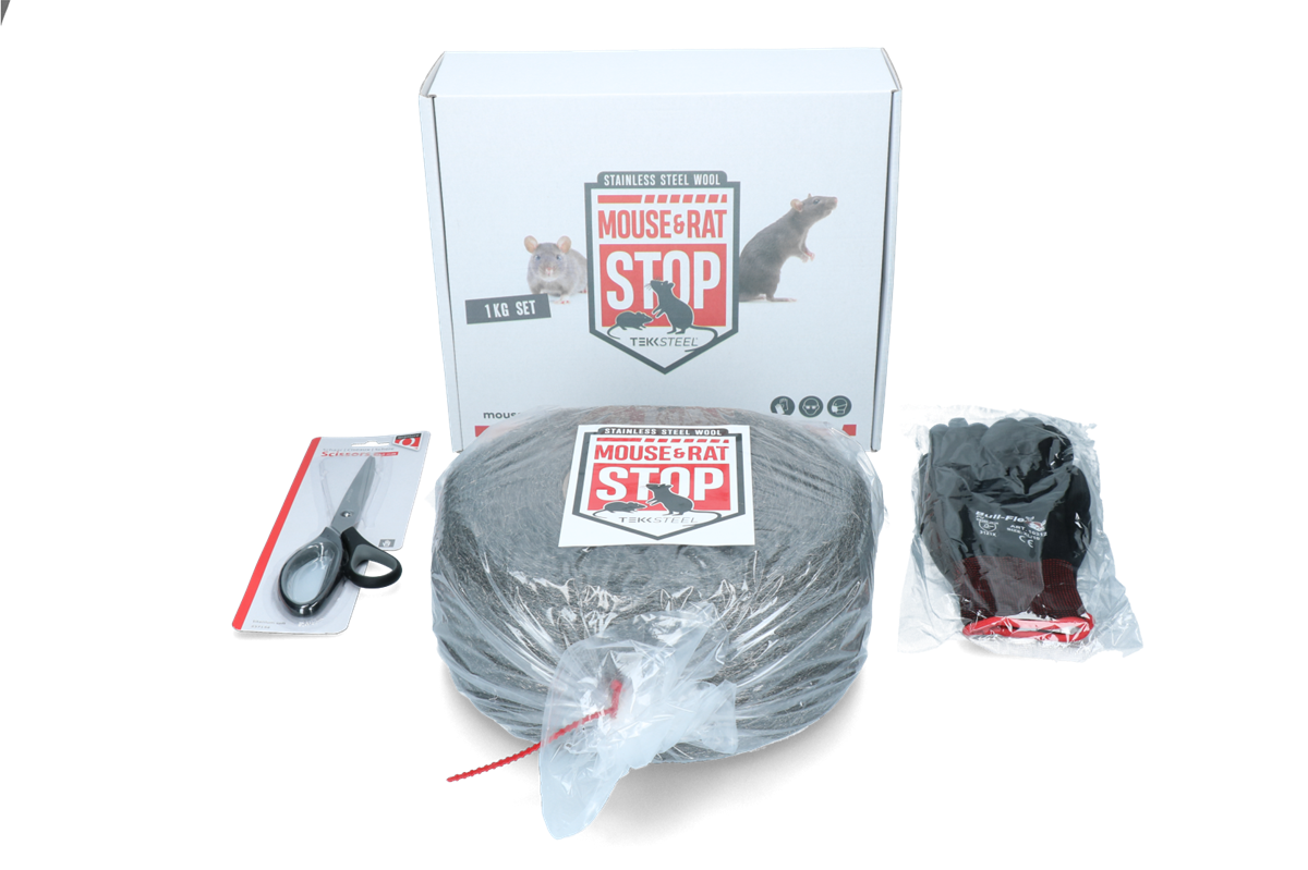 Mouse &amp; Rat Stop Stainless Steel Wool 1 kg Set