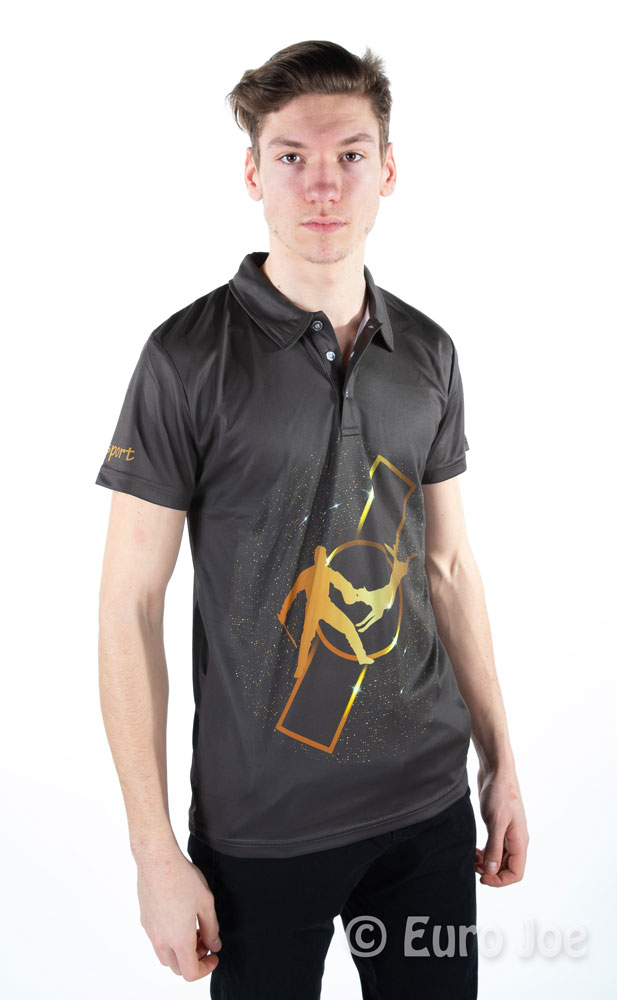 Polo with golden helper print