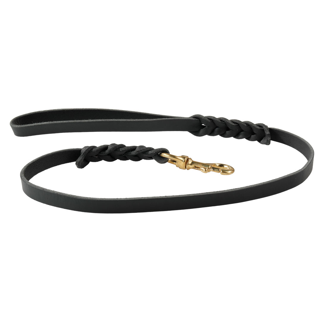 Leather leash – 15 mm wide – with or without handle 🐾✨