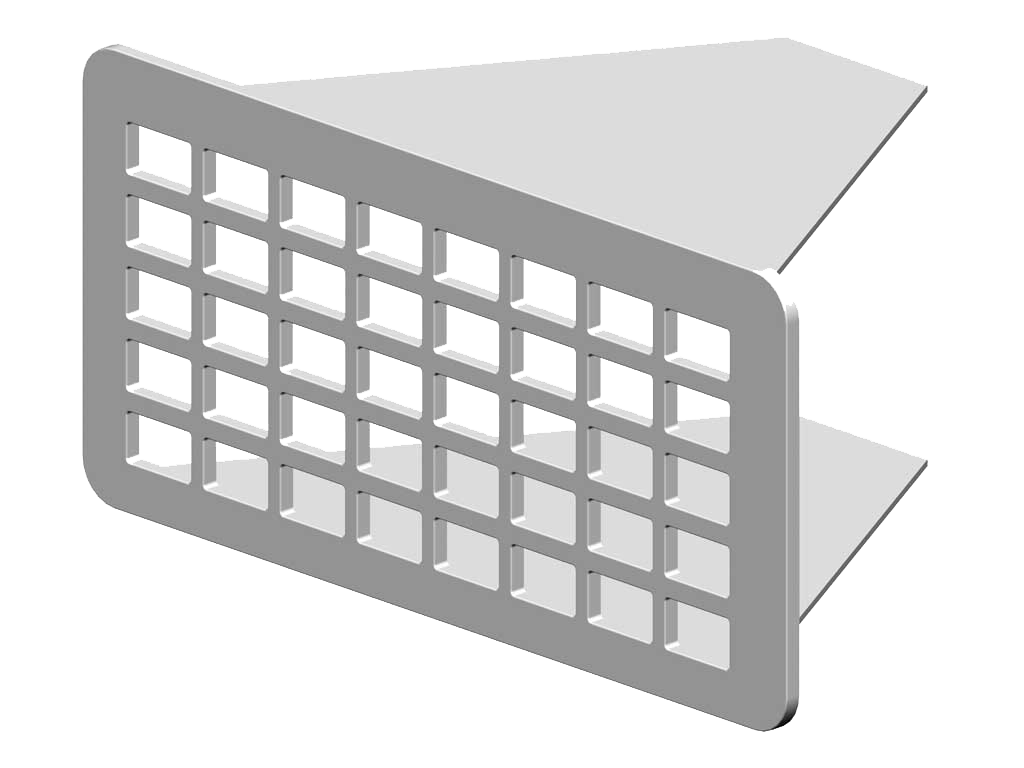 RenoFix Renovation grill stainless steel 5 x10.5 cm 