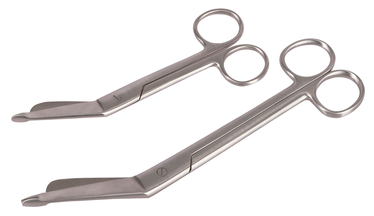 Stainless steel bandage scissors 145 mm (non serrated edge) 200 mm