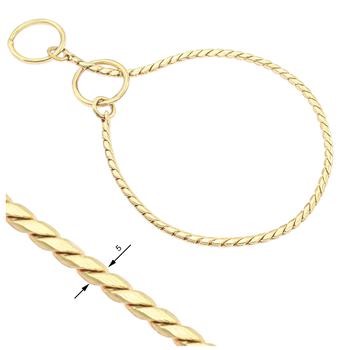 Show Collar gold plated 5 mm