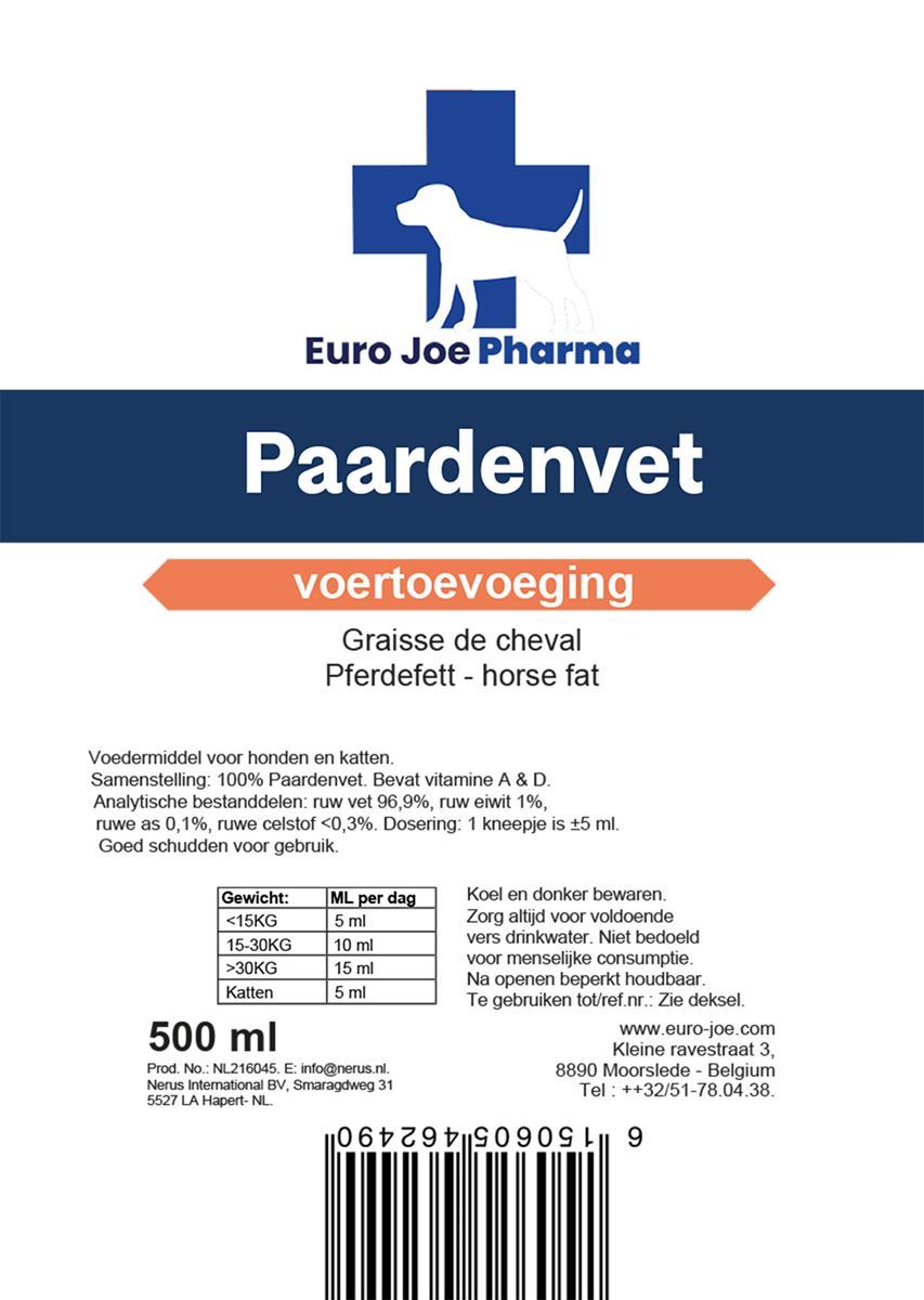 Etiket Paardenvet voor honden – Euro Joe