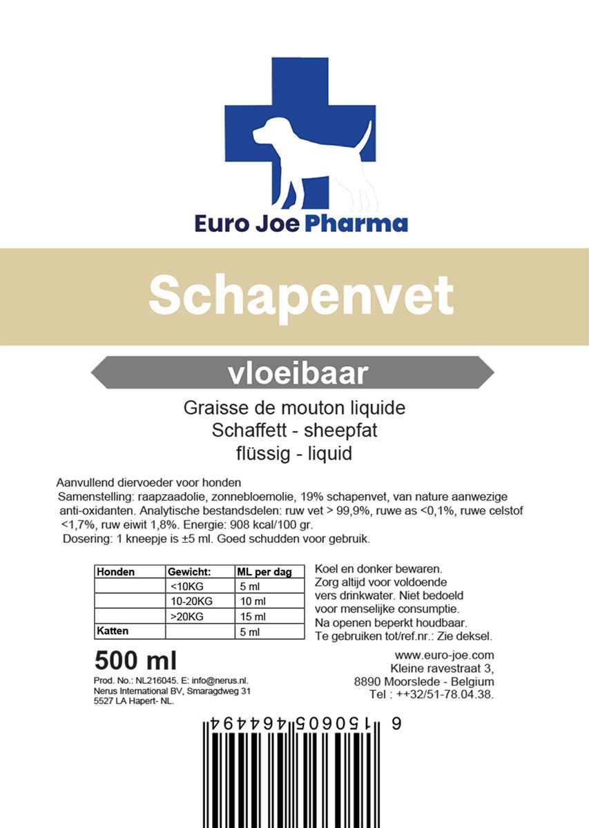Label Omega Liquid Sheep Fat – Euro Joe