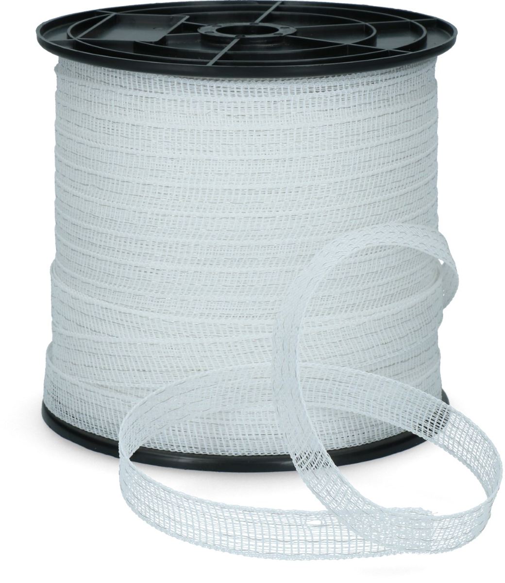 ZoneGuard 20 mm Basic fencing tape white 200 m (4 wires) 