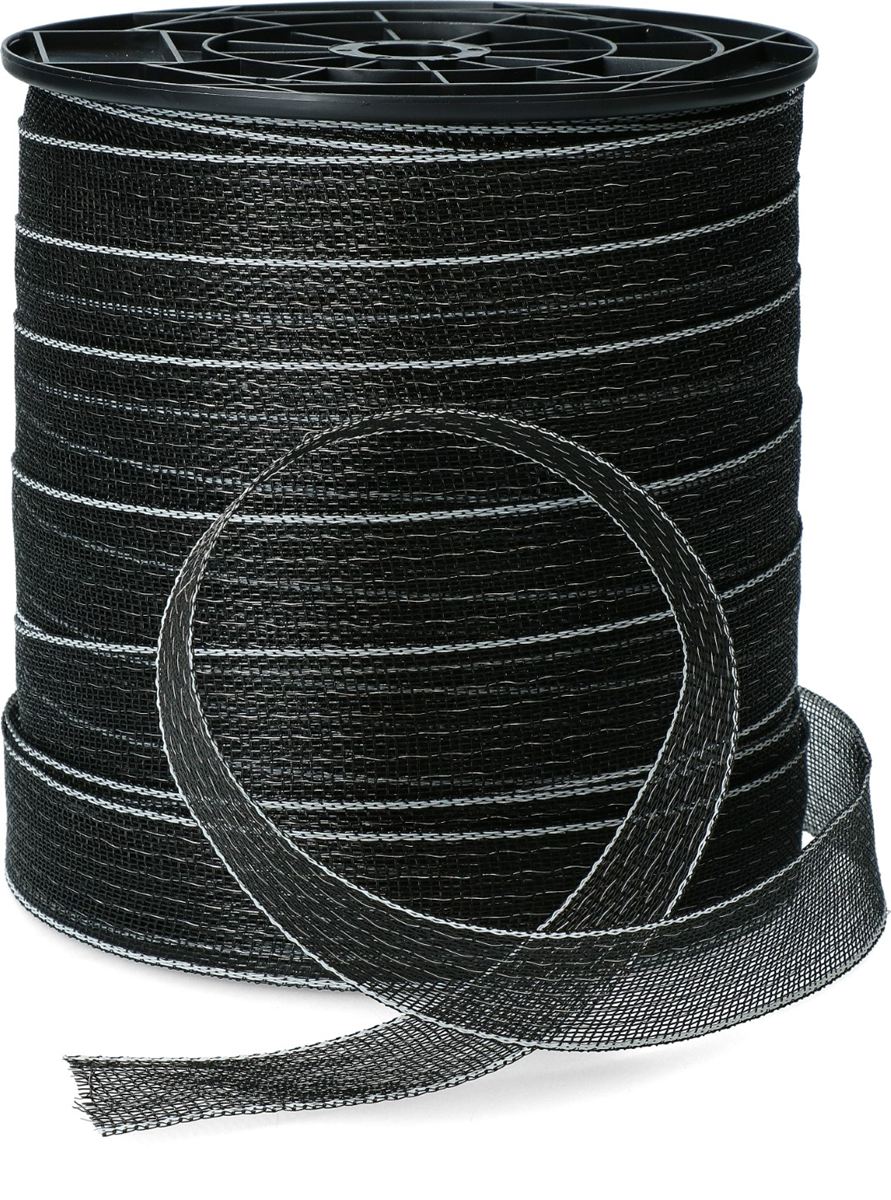 ZoneGuard Basic fencing tape 40 mm black 200 m 