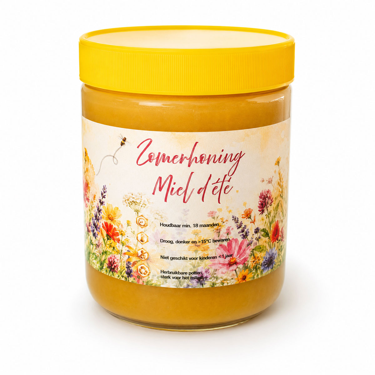 Zomerhoning 500 g | Volle Smaak van Zomerbloemen