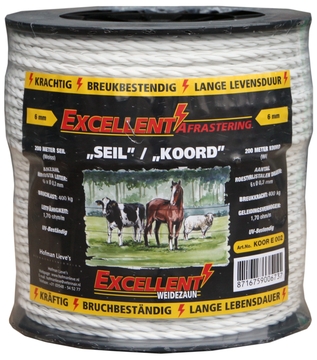 Here you will find our range of electric fence cord. Available in various types, strengths, colors, lengths, ...