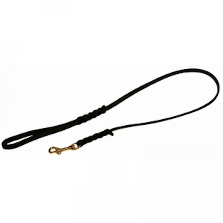 Leather dog leash - Dog leash in leather with or without handle